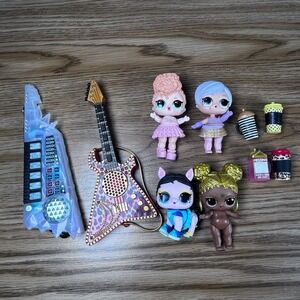 MGA Entertainment Unisex LOL Surprise Remix Rock Guitar and Keytar Toys Red